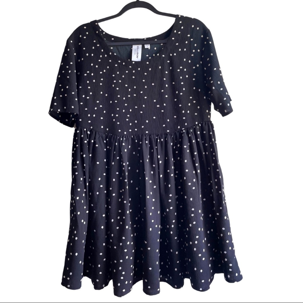 ASOS Collusion Polka dot babydoll dress